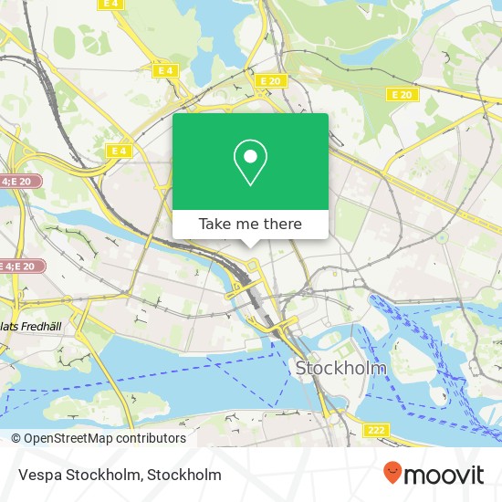 Vespa Stockholm map