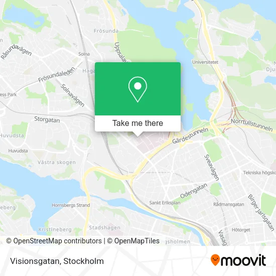 Visionsgatan map