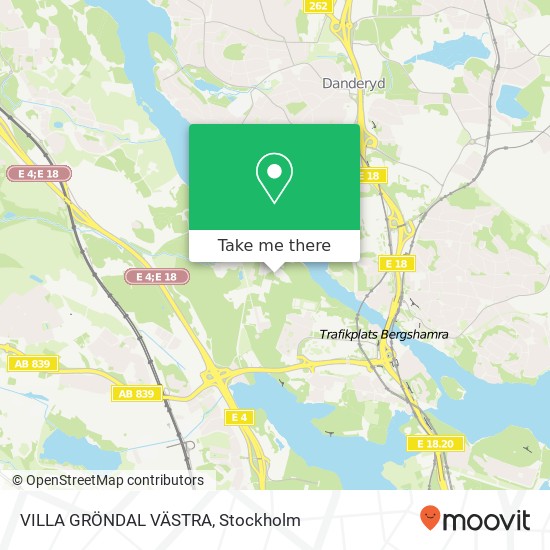 VILLA GRÖNDAL VÄSTRA map