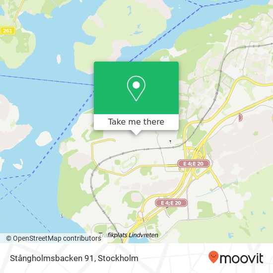 Stångholmsbacken 91 map