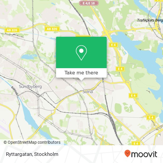 Ryttargatan map