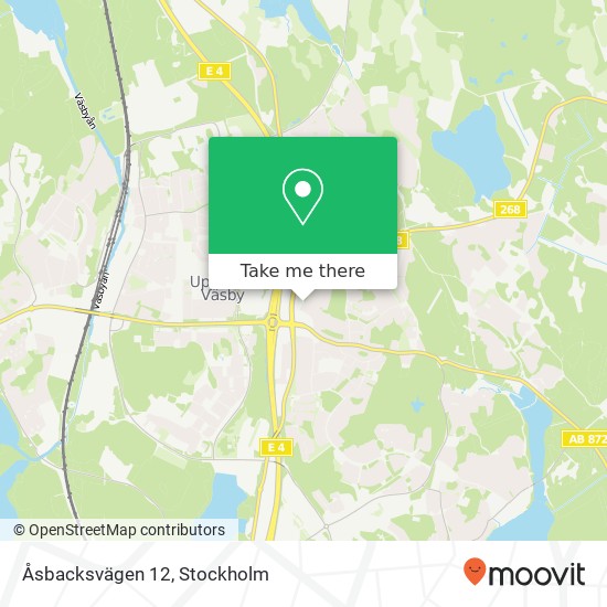 Åsbacksvägen 12 map