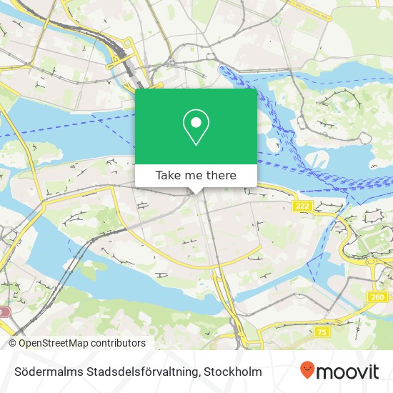 Södermalms Stadsdelsförvaltning map