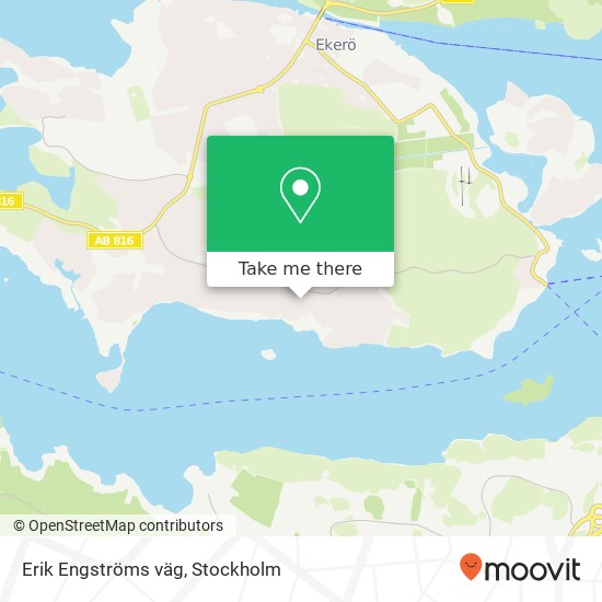 Erik Engströms väg map