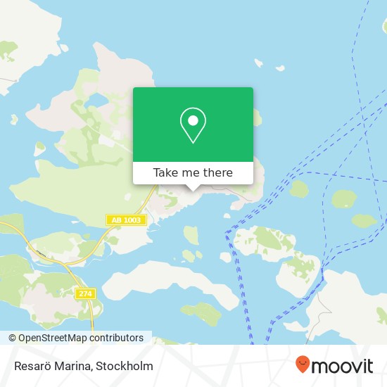 Resarö Marina map