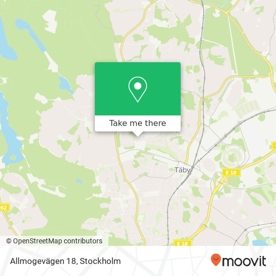 Allmogevägen 18 map