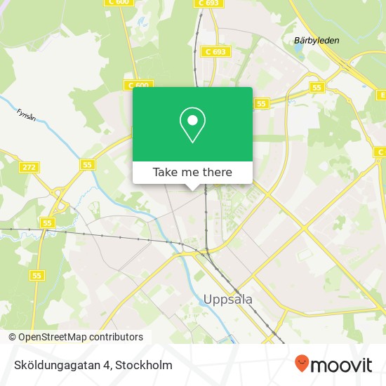 Sköldungagatan 4 map