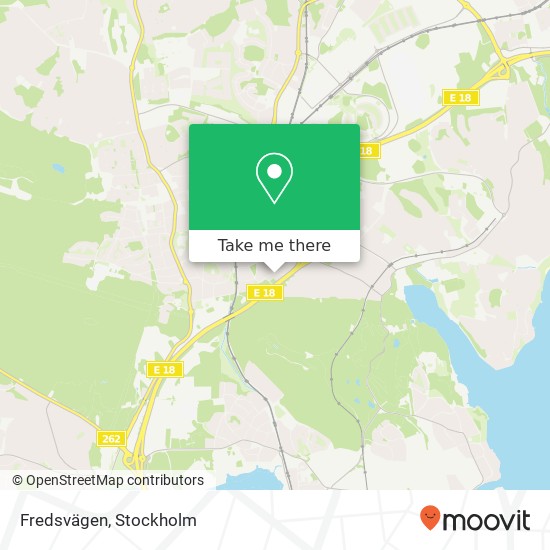 Fredsvägen map