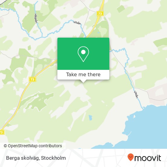 Berga skolväg map