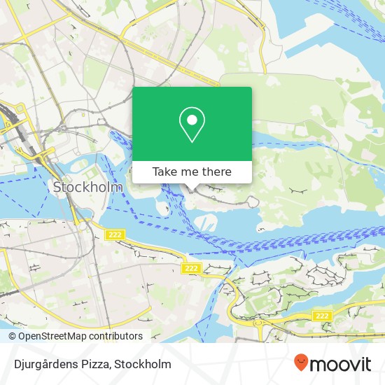 Djurgårdens Pizza map