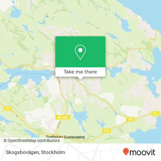 Skogsbovägen map