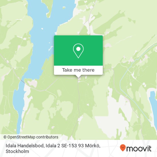 Idala Handelsbod, Idala 2 SE-153 93 Mörkö map