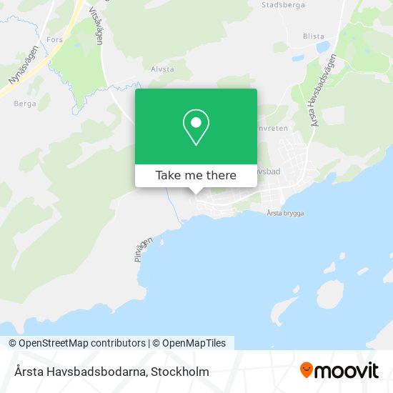 Årsta Havsbadsbodarna map