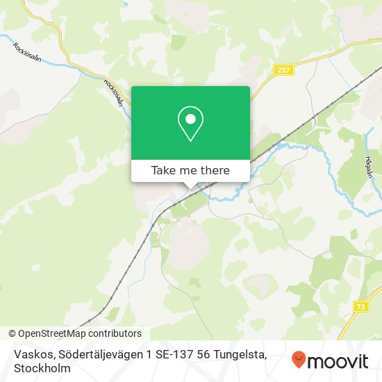 Vaskos, Södertäljevägen 1 SE-137 56 Tungelsta map