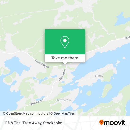 Gålö Thai Take Away map