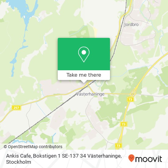 Ankis Cafe, Bokstigen 1 SE-137 34 Västerhaninge map