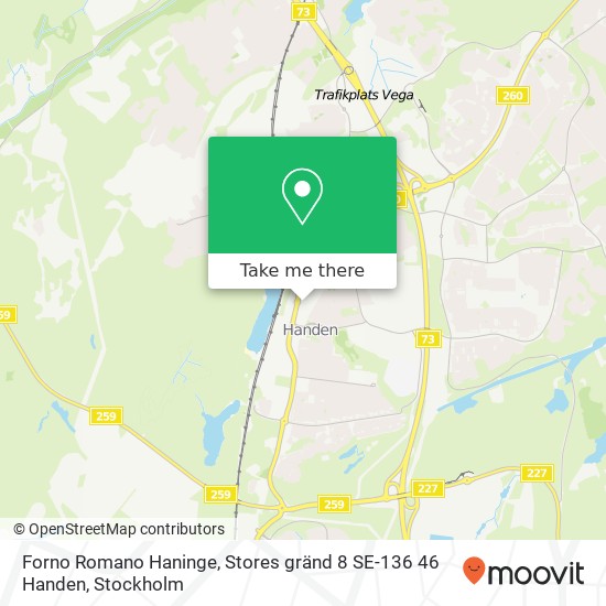 Forno Romano Haninge, Stores gränd 8 SE-136 46 Handen map