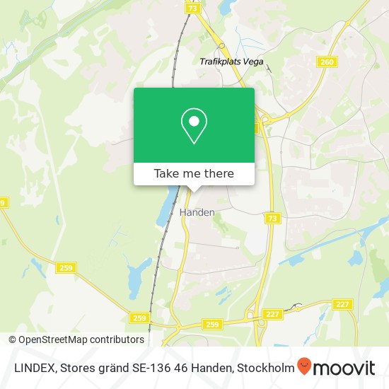 LINDEX, Stores gränd SE-136 46 Handen map
