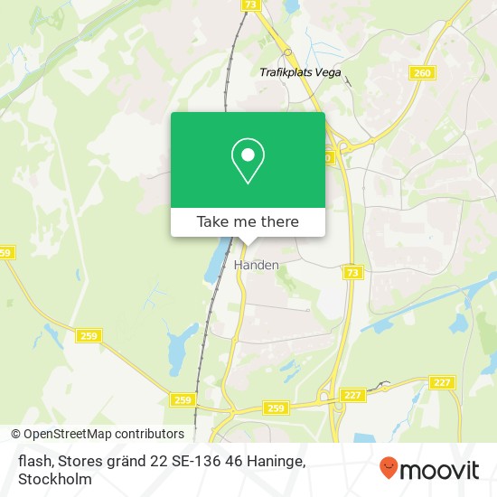 flash, Stores gränd 22 SE-136 46 Haninge map