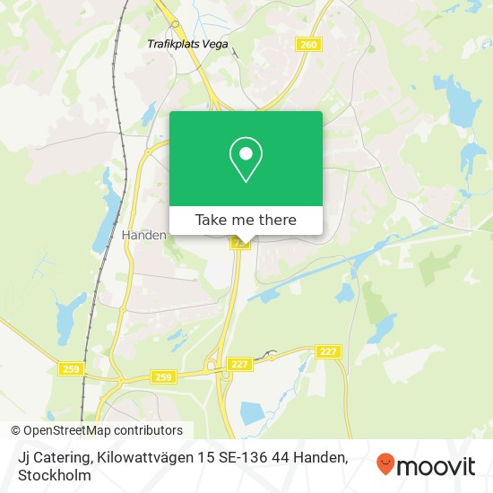 Jj Catering, Kilowattvägen 15 SE-136 44 Handen map