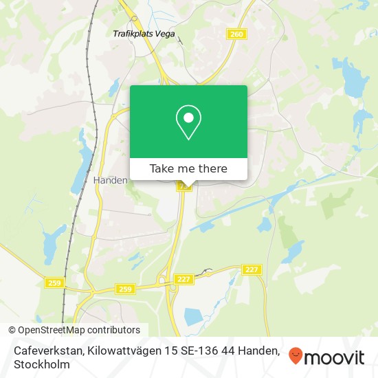 Cafeverkstan, Kilowattvägen 15 SE-136 44 Handen map