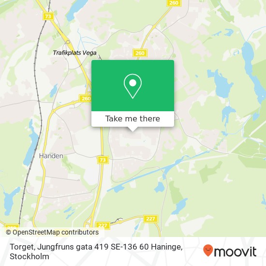 Torget, Jungfruns gata 419 SE-136 60 Haninge map