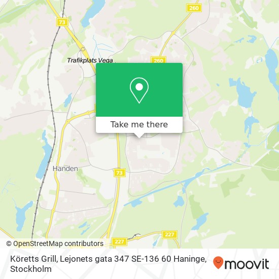 Köretts Grill, Lejonets gata 347 SE-136 60 Haninge map