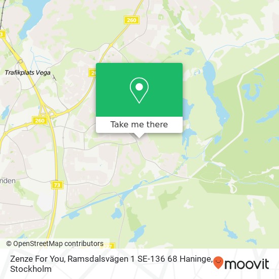 Zenze For You, Ramsdalsvägen 1 SE-136 68 Haninge map