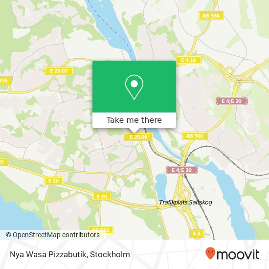 Nya Wasa Pizzabutik, Mariekällgatan 4 SE-151 32 Södertälje map