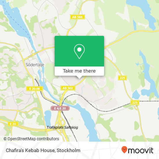 Chafira's Kebab House, Höglandsvägen 38 SE-152 70 Södertälje map