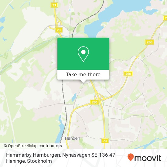 Hammarby Hamburgeri, Nynäsvägen SE-136 47 Haninge map