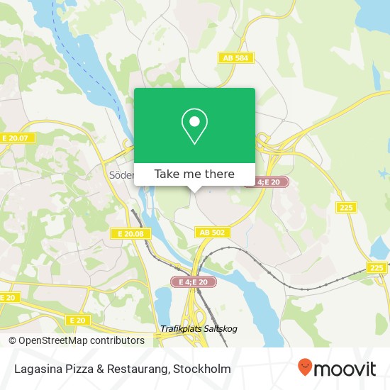 Lagasina Pizza & Restaurang, Erik Dahlbergs väg 34 SE-152 70 Södertälje map