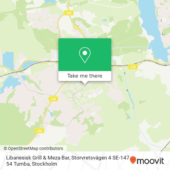 Libanesisk Grill & Meza Bar, Storvretsvägen 4 SE-147 54 Tumba map