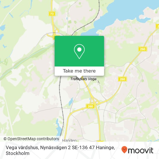 Vega värdshus, Nynäsvägen 2 SE-136 47 Haninge map