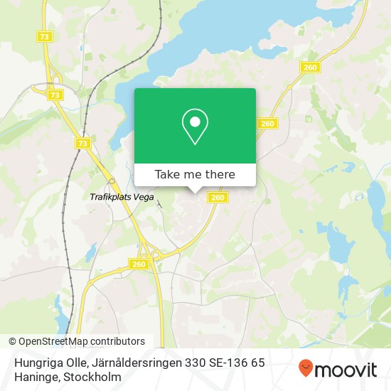 Hungriga Olle, Järnåldersringen 330 SE-136 65 Haninge map