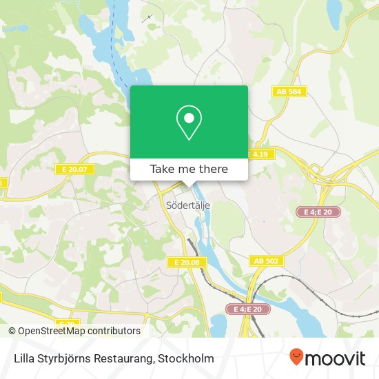 Lilla Styrbjörns Restaurang, Jovisgatan 2 SE-151 71 Södertälje map