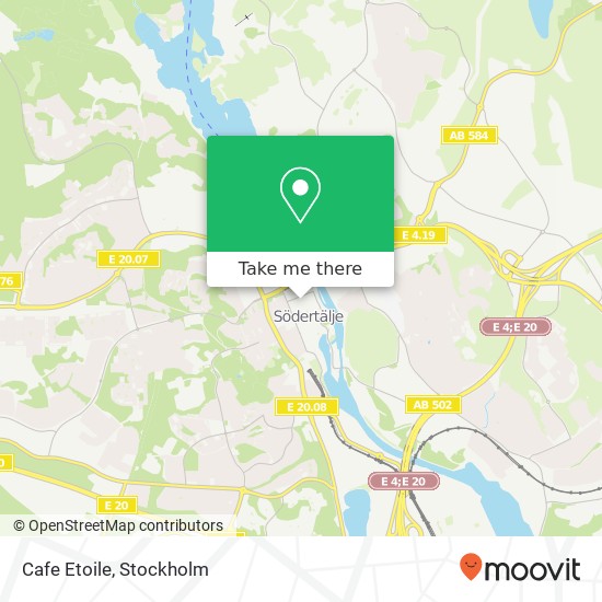 Cafe Etoile, Storgatan 17 SE-151 72 Södertälje map