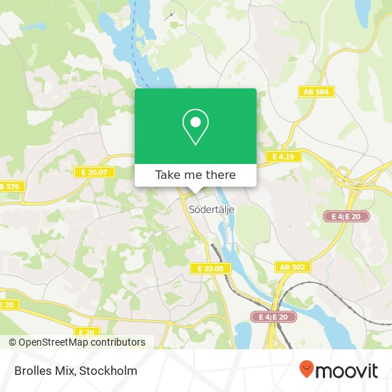 Brolles Mix, Nygatan 29 SE-151 73 Södertälje map