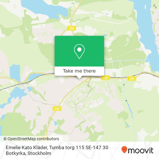 Emelie Kato Kläder, Tumba torg 115 SE-147 30 Botkyrka map