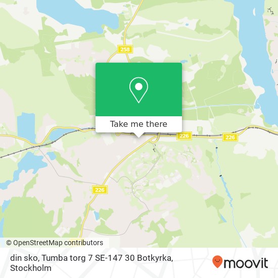 din sko, Tumba torg 7 SE-147 30 Botkyrka map