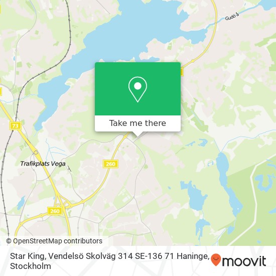 Star King, Vendelsö Skolväg 314 SE-136 71 Haninge map