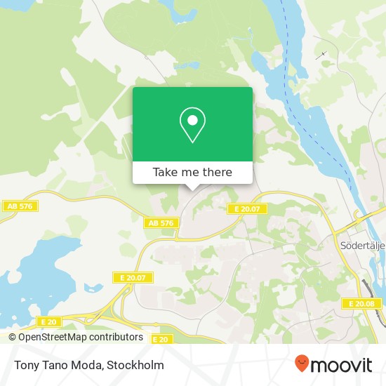 Tony Tano Moda, Hyggesvägen 20 SE-151 54 Södertälje map