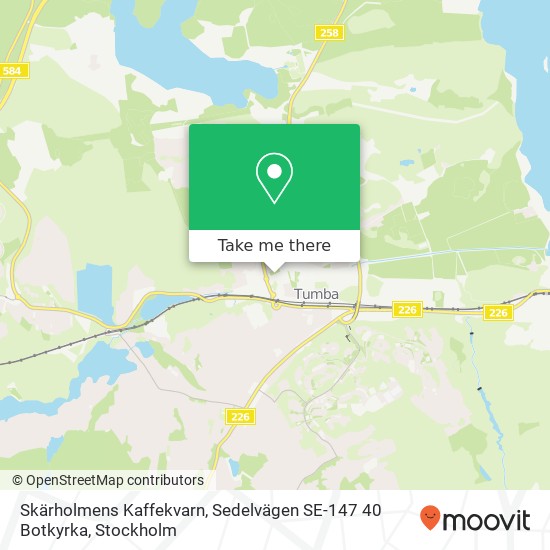 Skärholmens Kaffekvarn, Sedelvägen SE-147 40 Botkyrka map