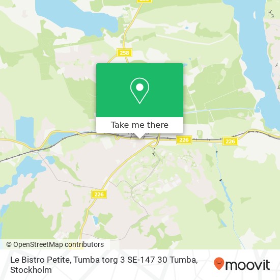 Le Bistro Petite, Tumba torg 3 SE-147 30 Tumba map