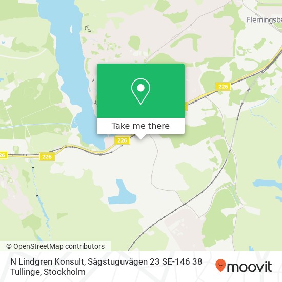 N Lindgren Konsult, Sågstuguvägen 23 SE-146 38 Tullinge map