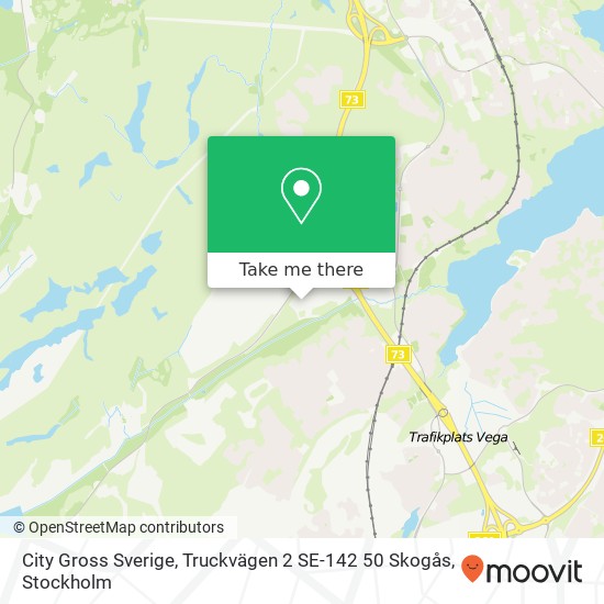 City Gross Sverige, Truckvägen 2 SE-142 50 Skogås map