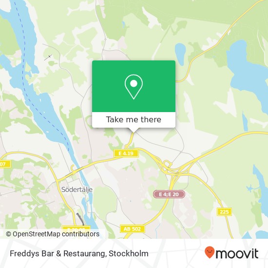 Freddys Bar & Restaurang, Morabergsvägen 2 SE-152 42 Södertälje map