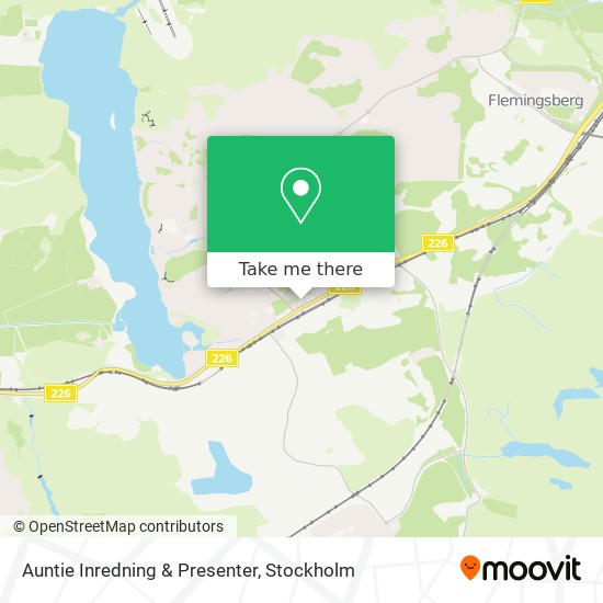 Auntie Inredning & Presenter map