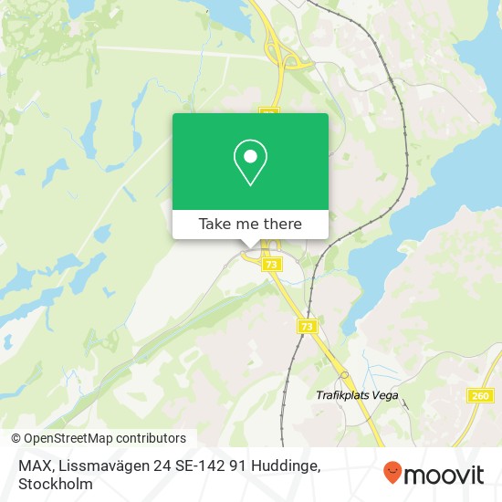 MAX, Lissmavägen 24 SE-142 91 Huddinge map