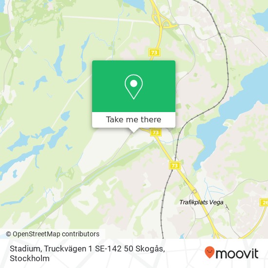 Stadium, Truckvägen 1 SE-142 50 Skogås map